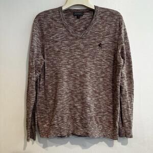 Express Pullover Sweater Marled Brown/Beige Mens  Size L